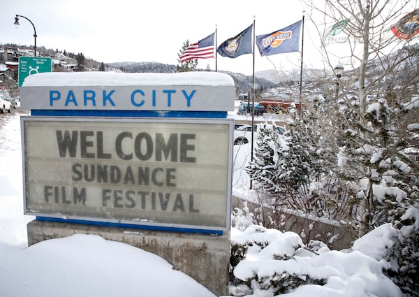 A sign outside of the Main Street area welcomes visitors to the 2018 Sundance Film Festival on Sunday, Jan. 21, 2018, in Park City, Utah. (Photo by Danny Moloshok/Invision/AP)