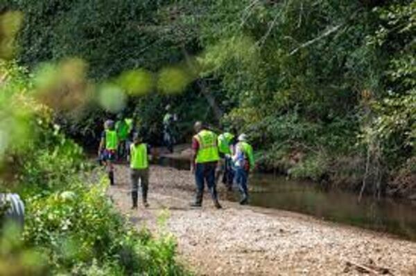 Survey for fish and gather litter at Johns Creek this Saturday.