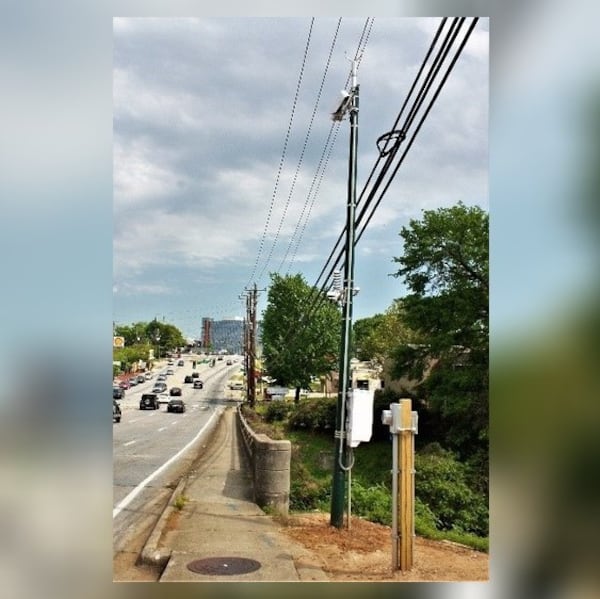 The city also installed temperature sensors in the road's pavement.