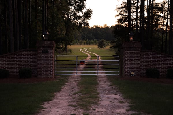 On Sept. 26, an entrance gate to the estate in Islandton, South Carolina, where Alex Murdaugh’s wife and son were found shot to death. Five people in the Murdaugh family orbit have died in recent years, and investigators are looking for connections. (Travis Dove/The New York Times)