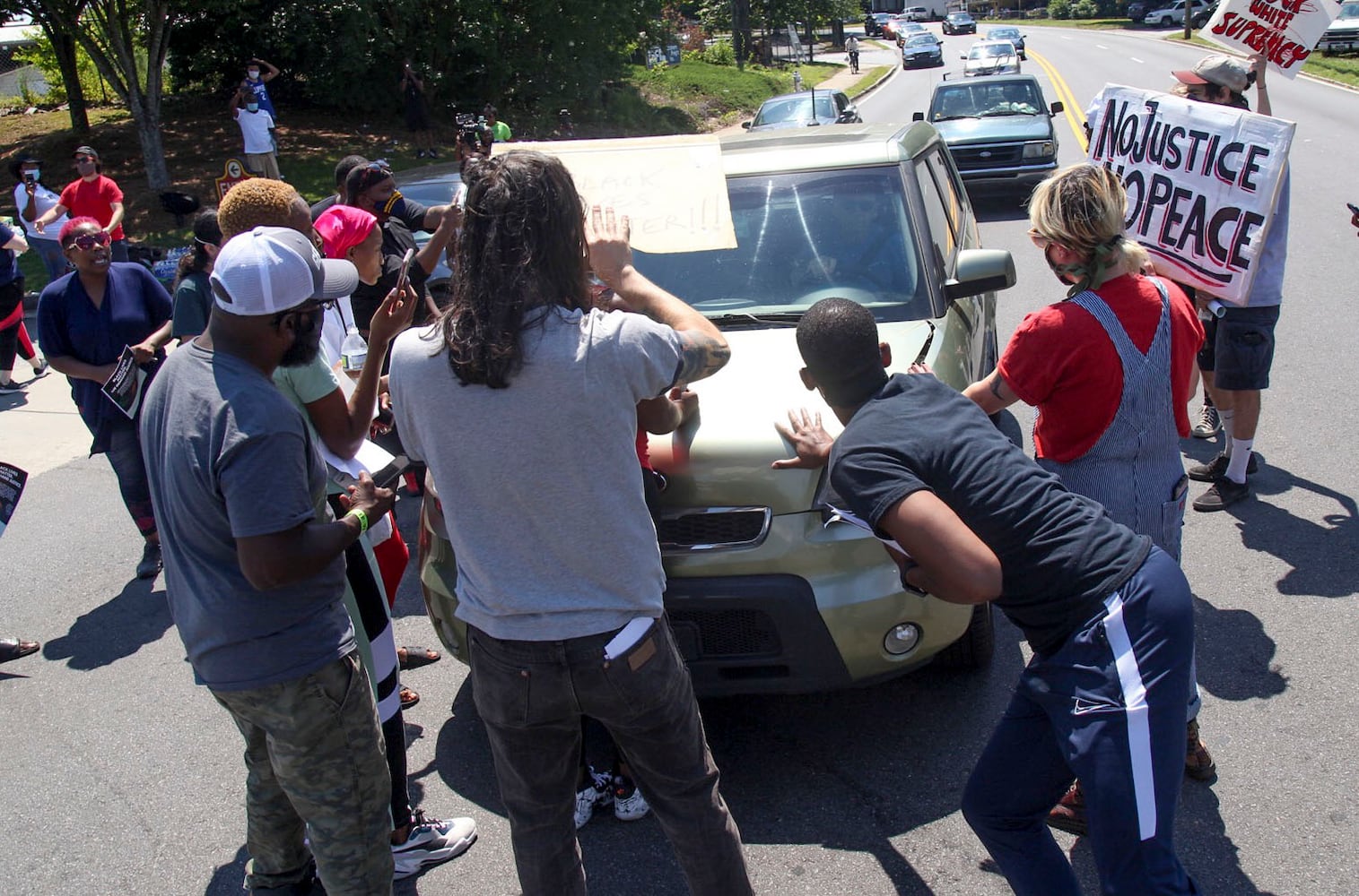 PHOTOS: Protesters hold demonstration in Atlanta over police shooting of Rayshard Brooks