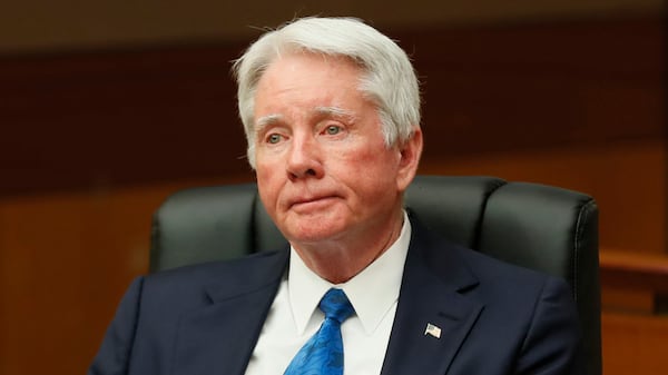 Tex McIver during his trial. (Bob Andres)