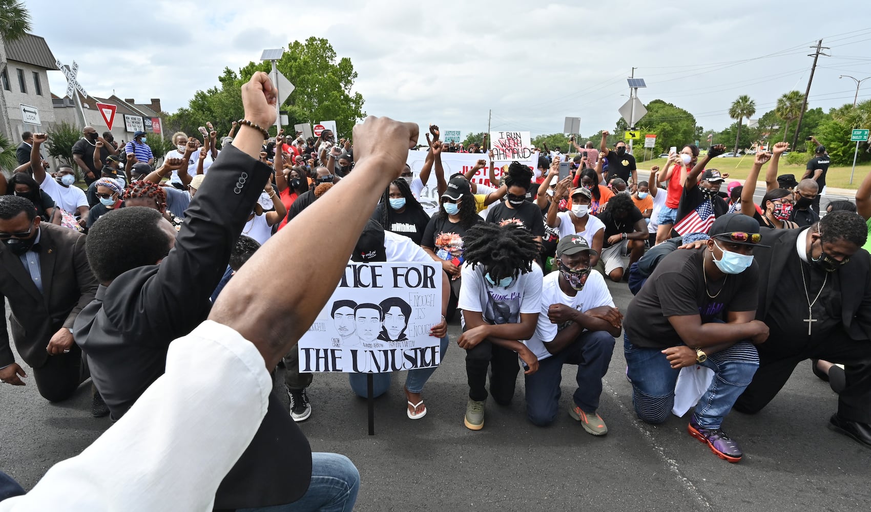 PHOTOS: Residents gather to demand justice in Ahmaud Arbery case