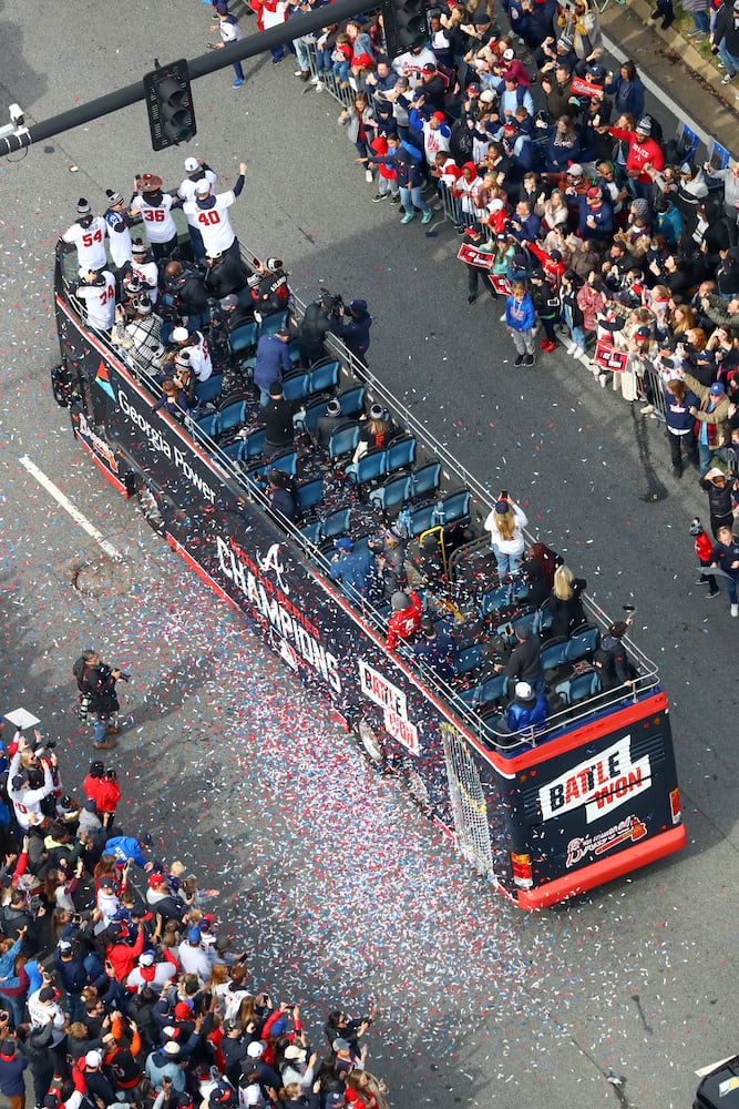 Braves baseball parade