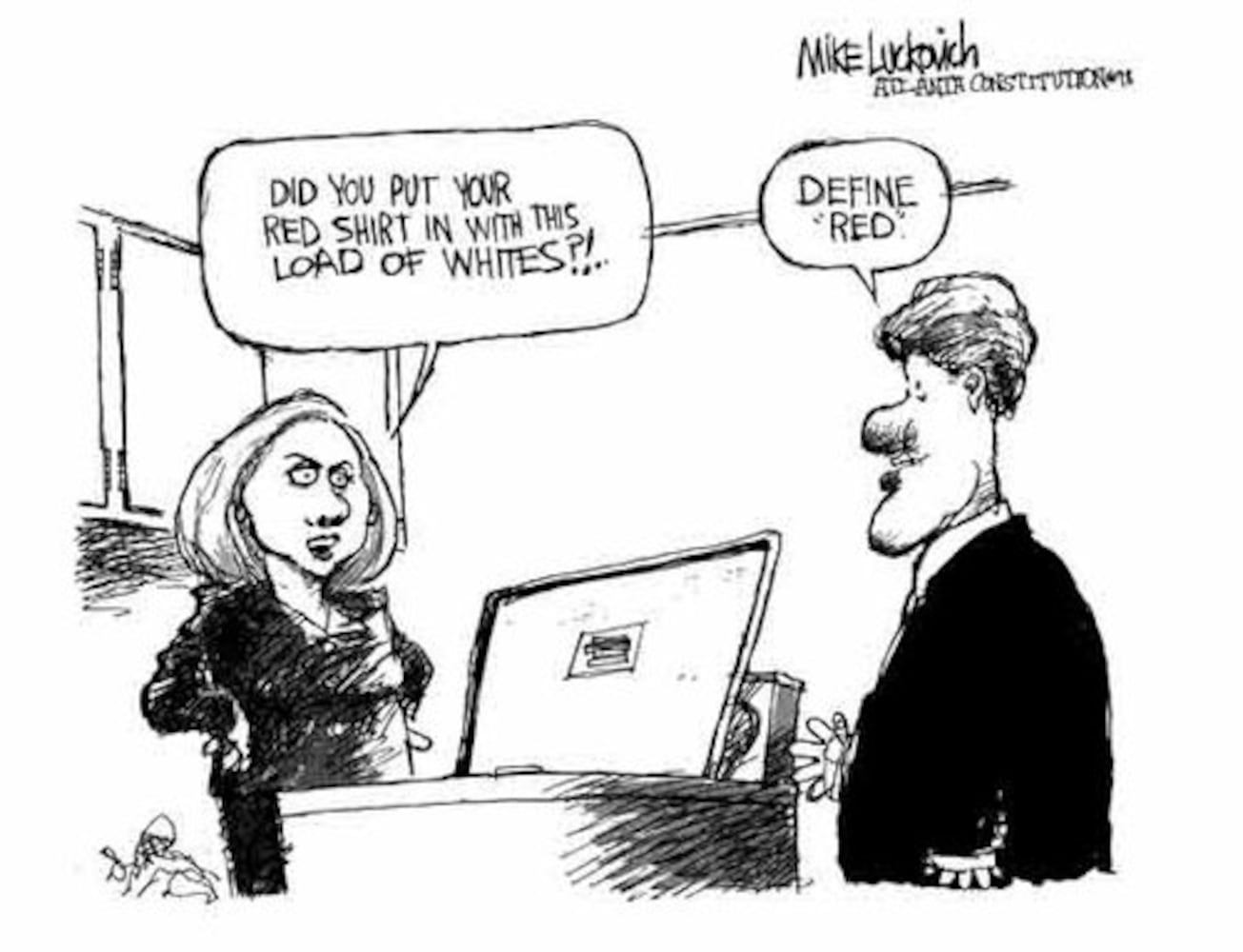 Vintage Hillary Clinton cartoons by AJC's Mike Luckovich