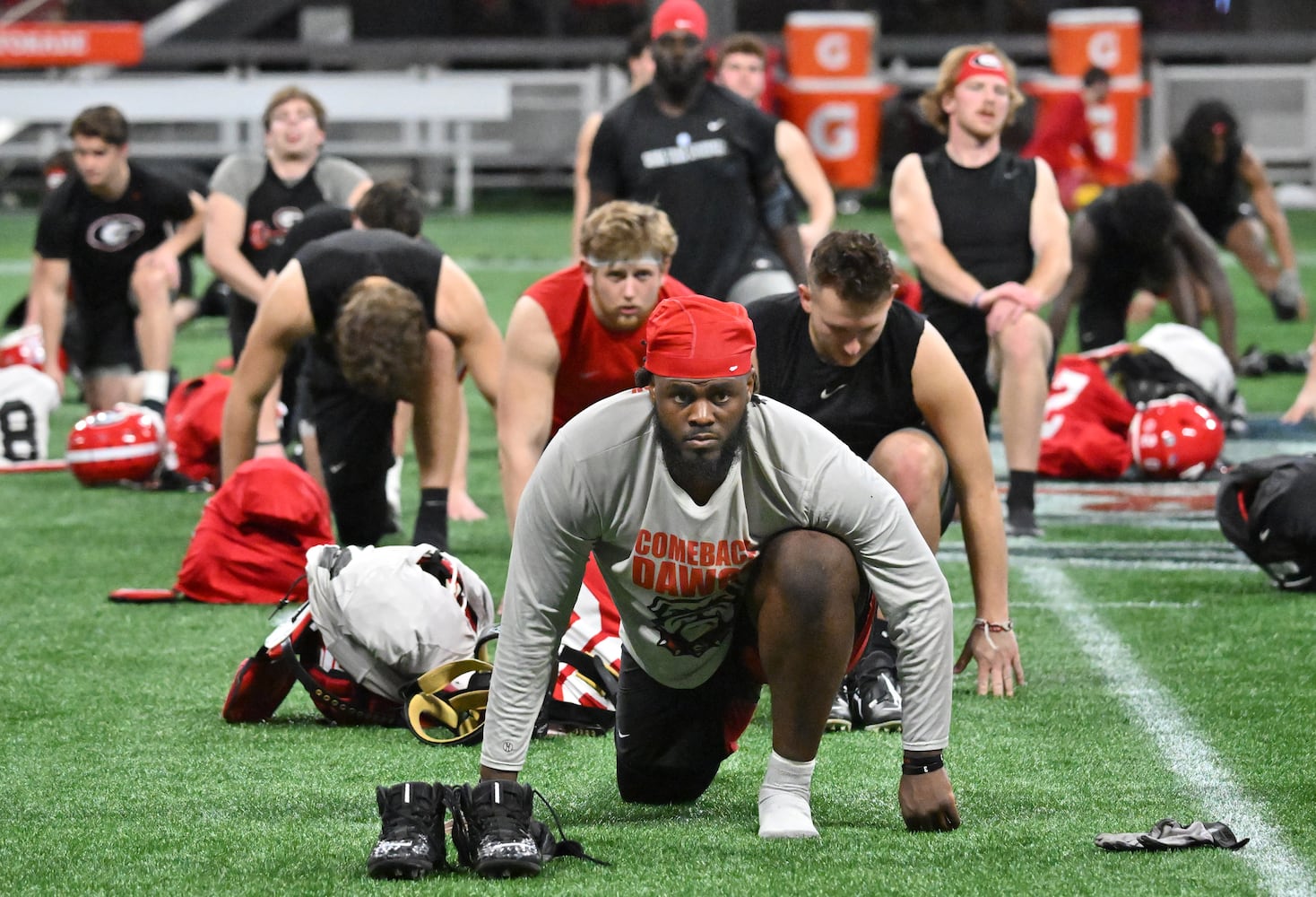 Peach Bowl Georgia practice