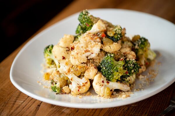 Antipasto Roasted Broccoli and Cauliflower. Photo credit- Mia Yakel.