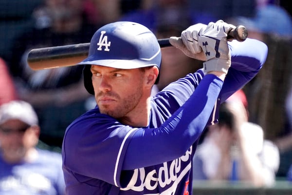 Craig Kimbrel will be in a Dodgers uniform too, just like Freddie Freeman (above). (AP Photo/Charlie Riedel)