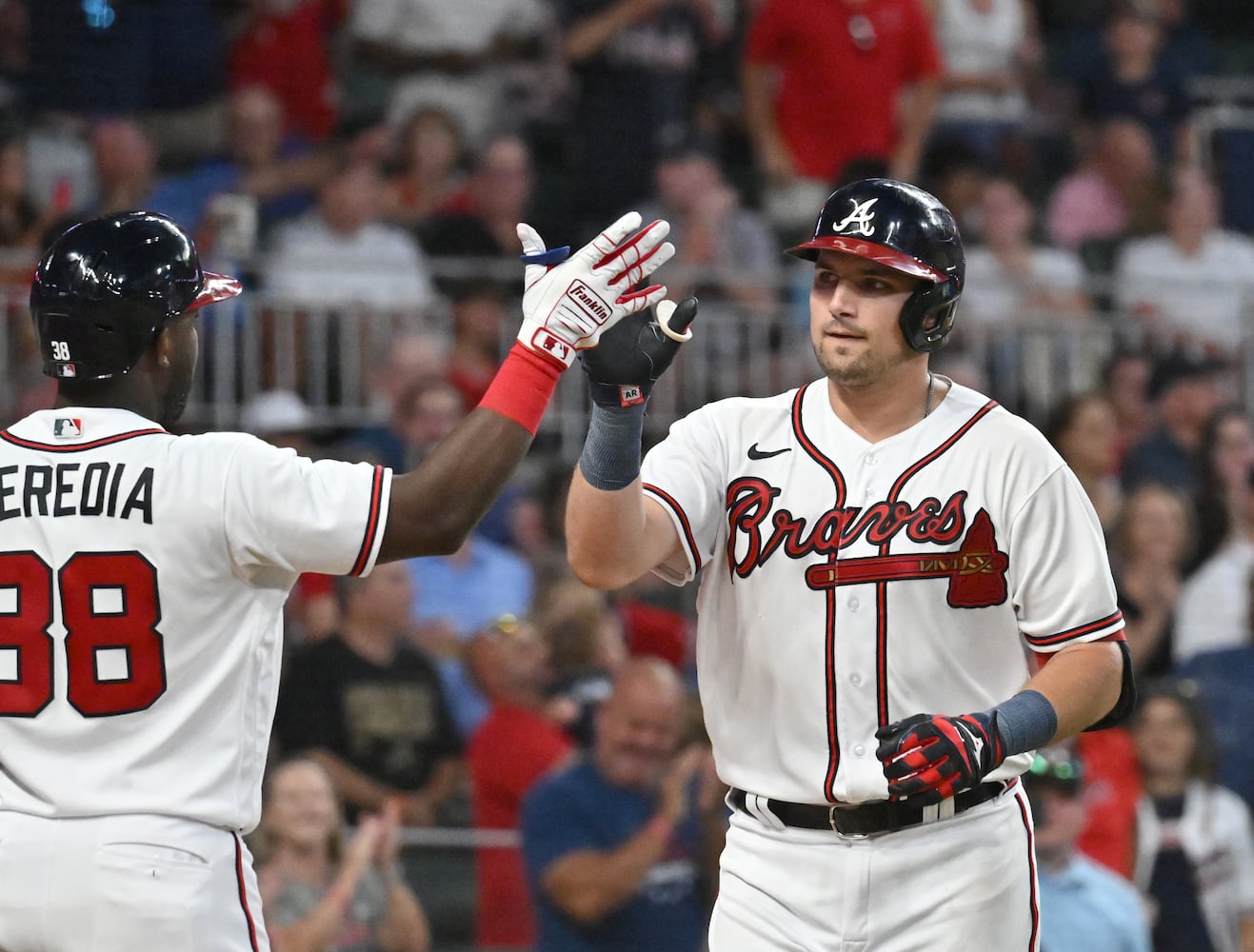 Braves-Angels Saturday photo