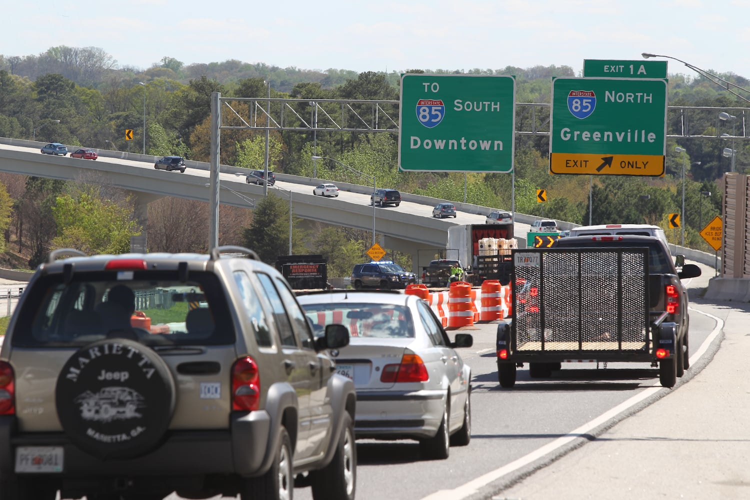 I-85 collapse March 31