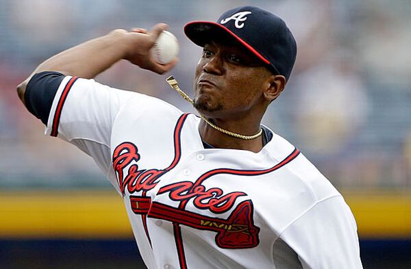 Julio Teheran has struggled mightily on the road in 2015, but he's 5-0 with a 2.04 ERA in eight home starts, including 4-0 with a 1.74 ERA and .159 opponents' average in his past six entering Friday's start vs. the Cubs. (AP photo)