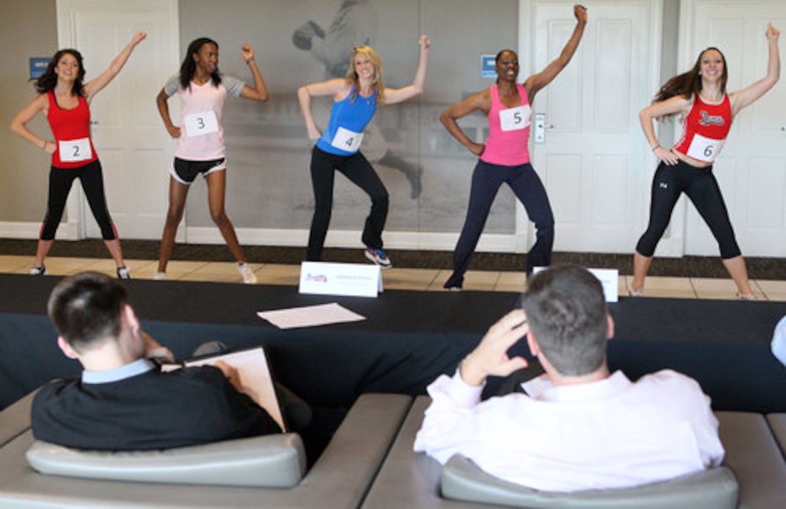 Dancers audition for the Braves' Tomahawk Team