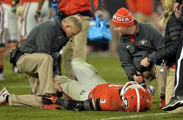 Todd Gurley's comeback was also his farewell. (Brant Sanderlin/AJC photo)