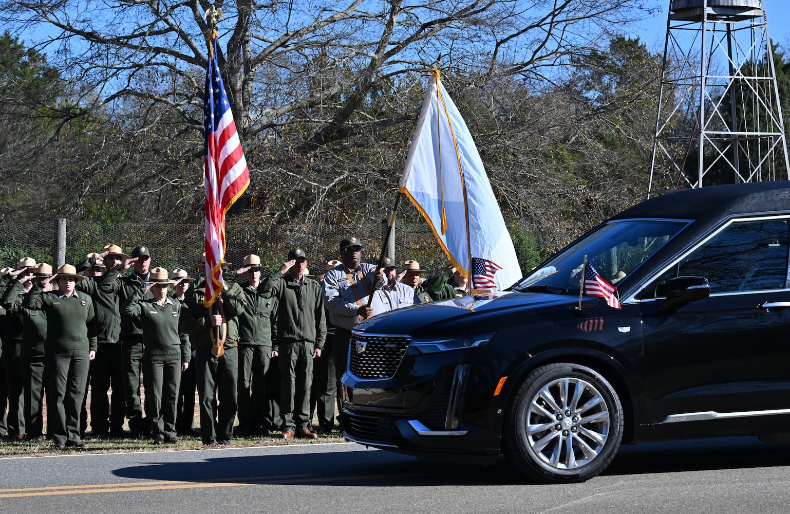 Carter funeral at the boyhood farm