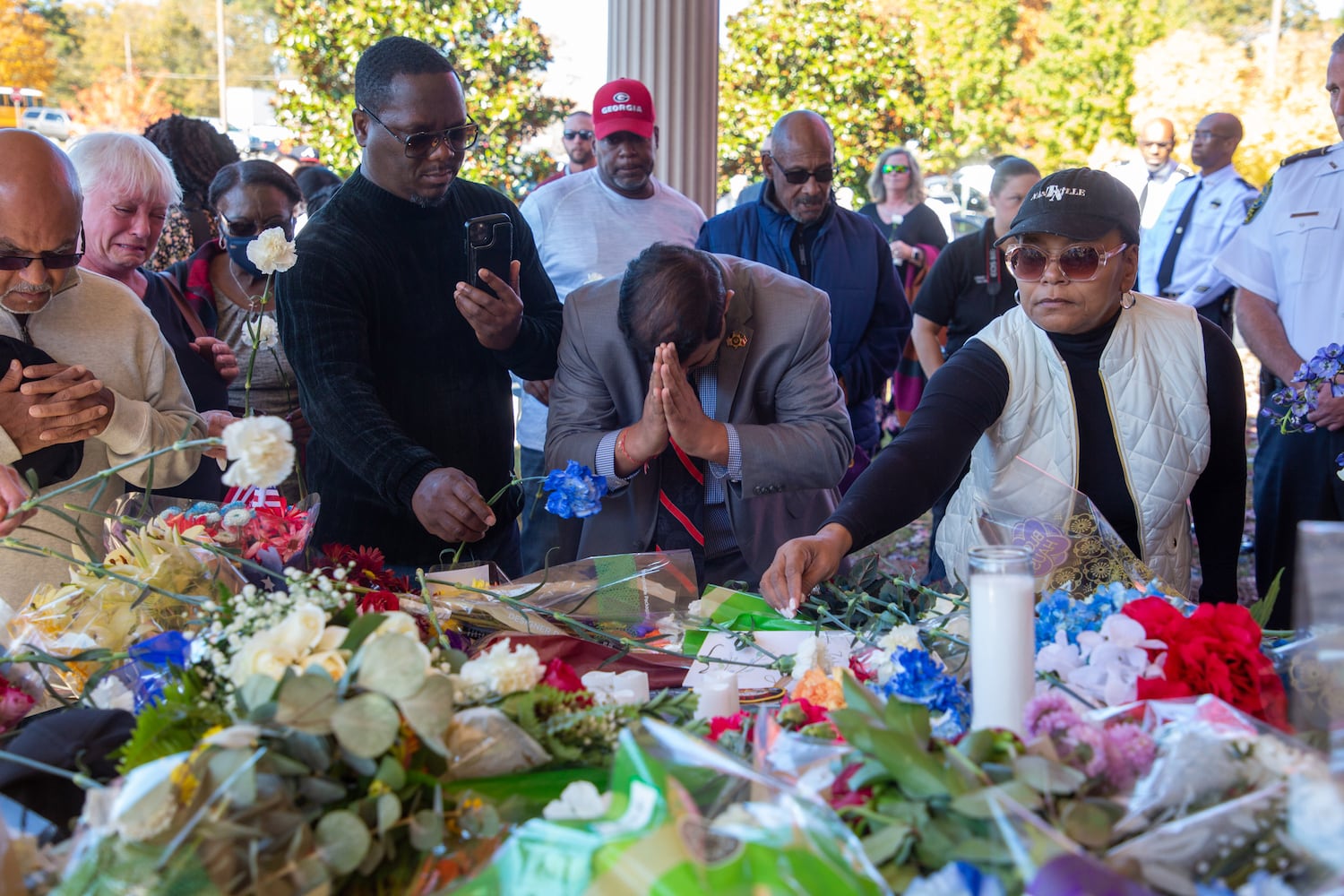 A community prayer vigil for Officer Paramhans Desai.