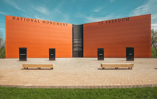 A 43-feet high, 155-feet-long monument is inscribed with more than 122,000 surnames chosen by the 4 million Black people freed after the Civil War. A QR code helps visitors locate their surnames on the monument. “The National Monument to Freedom is an opportunity to name, acknowledge and celebrate ancestors," said Bryan Stevenson, founder and executive director of the Equal Justice Initiative. Courtesy of  Equal Justice Initiative ∕ Human Pictures