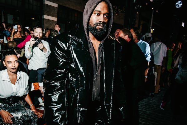 Kanye West, now known as Ye, seen in New York on Sept. 12 2022. Several companies have cut ties with the rapper and designer over his antisemitic outbursts and other provocations. West recently posted his support of U.S. Senate hopeful Herschel Walker on Instagram. (Nina Westervelt/The New York Times)