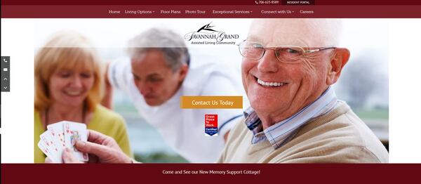 This screen shot is from the Savannah Grand of Columbus’s website, which promises residents at the assisted living facility will receive “exceptional care” in a “gracious” setting. A scathing state regulators report last June found a host of violations, including understaffing, lack of training and failure to report problems.