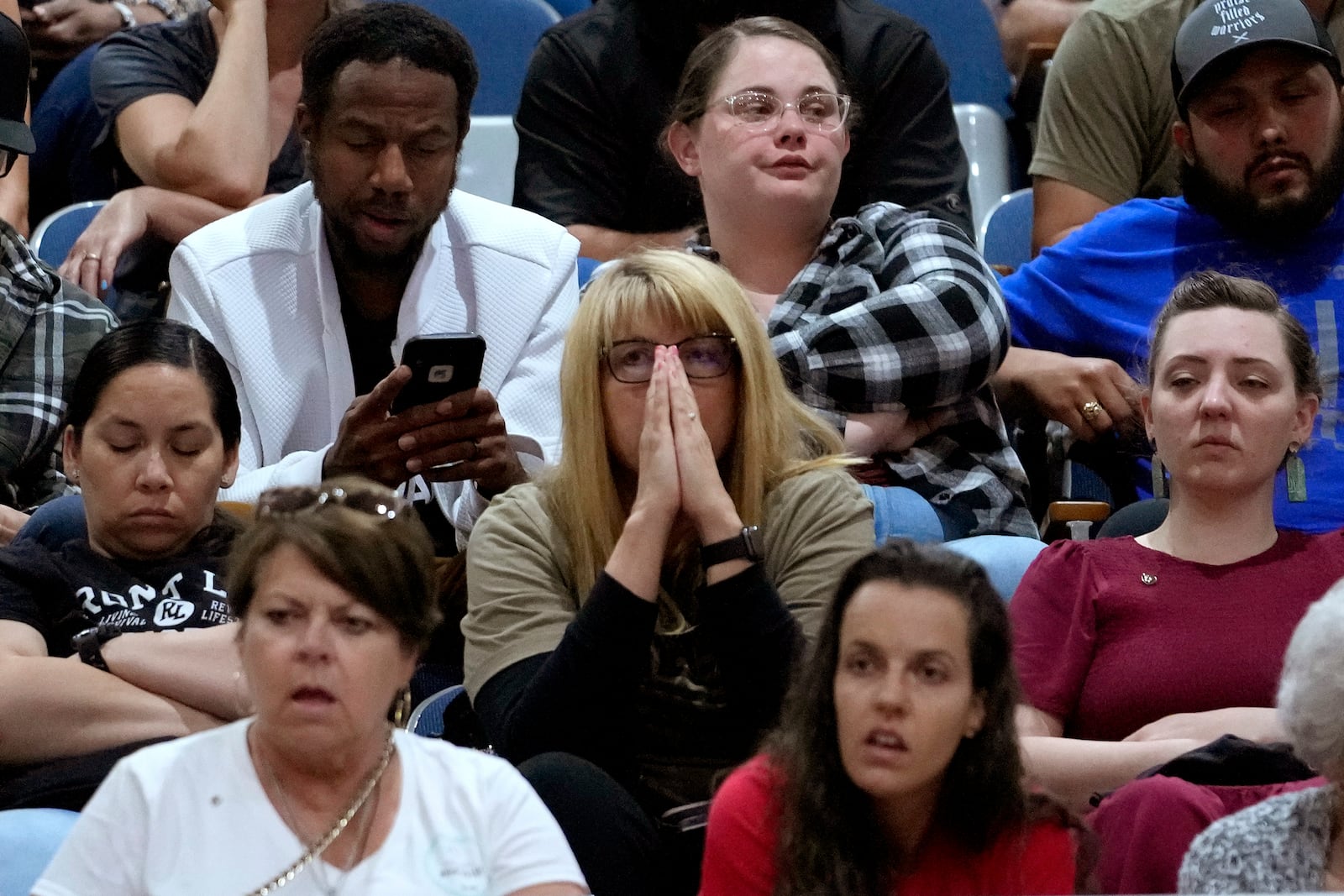 FILE - Members of the gallery watch the vote count on the board, Wednesday, May 1, 2024, at the Capitol in Phoenix, as Democrats secured enough votes in the Arizona Senate to repeal a Civil War-era ban on abortions. (AP Photo/Matt York, File)