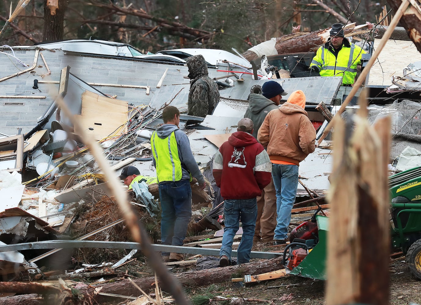 Photos: Tornado and wind damage in Georgia and Alabama