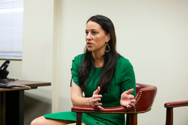 Prosecutor Cara Convery was approached by Attorney General Chris Carr to lead the state's new gang prosecution unit Convery has four prosecutors, including herself, working in the unit. CHRISTINA MATACOTTA FOR THE ATLANTA JOURNAL-CONSTITUTION