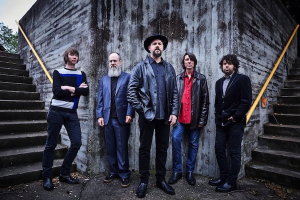 Drive By Truckers, L to R: Matt Patton, Brad Morgan, Patterson Hood, Mike Cooley, Jay Gonzalez.
PHOTO CREDIT: Danny Clinch