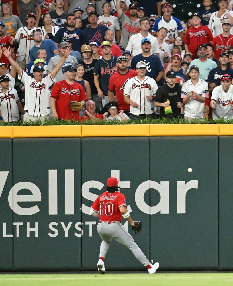 Braves-Angels Saturday photo