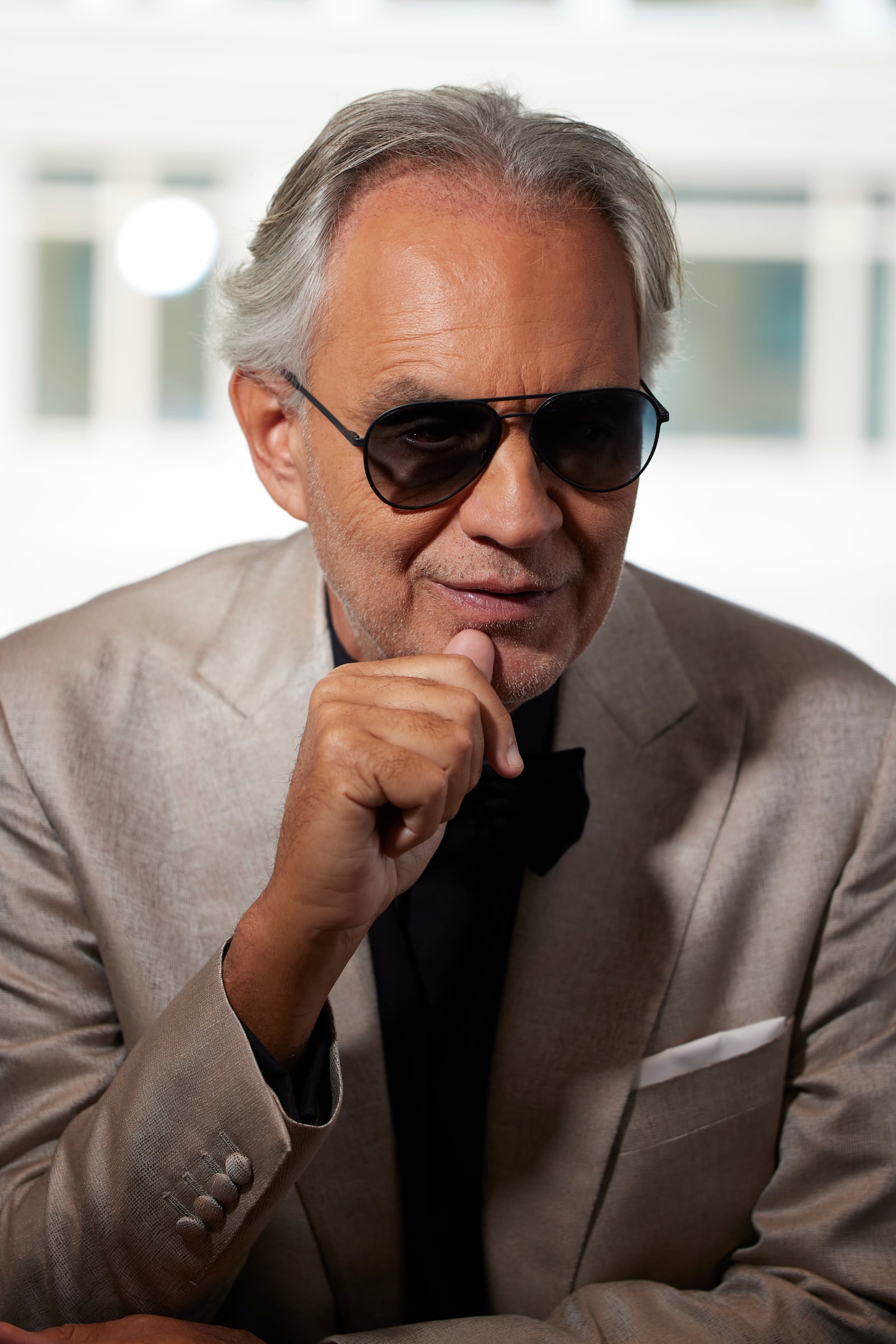 Andrea Bocelli appears during a portrait session on Monday, Oct. 28, 2024, in New York. (Photo by Matt Licari/Invision/AP)