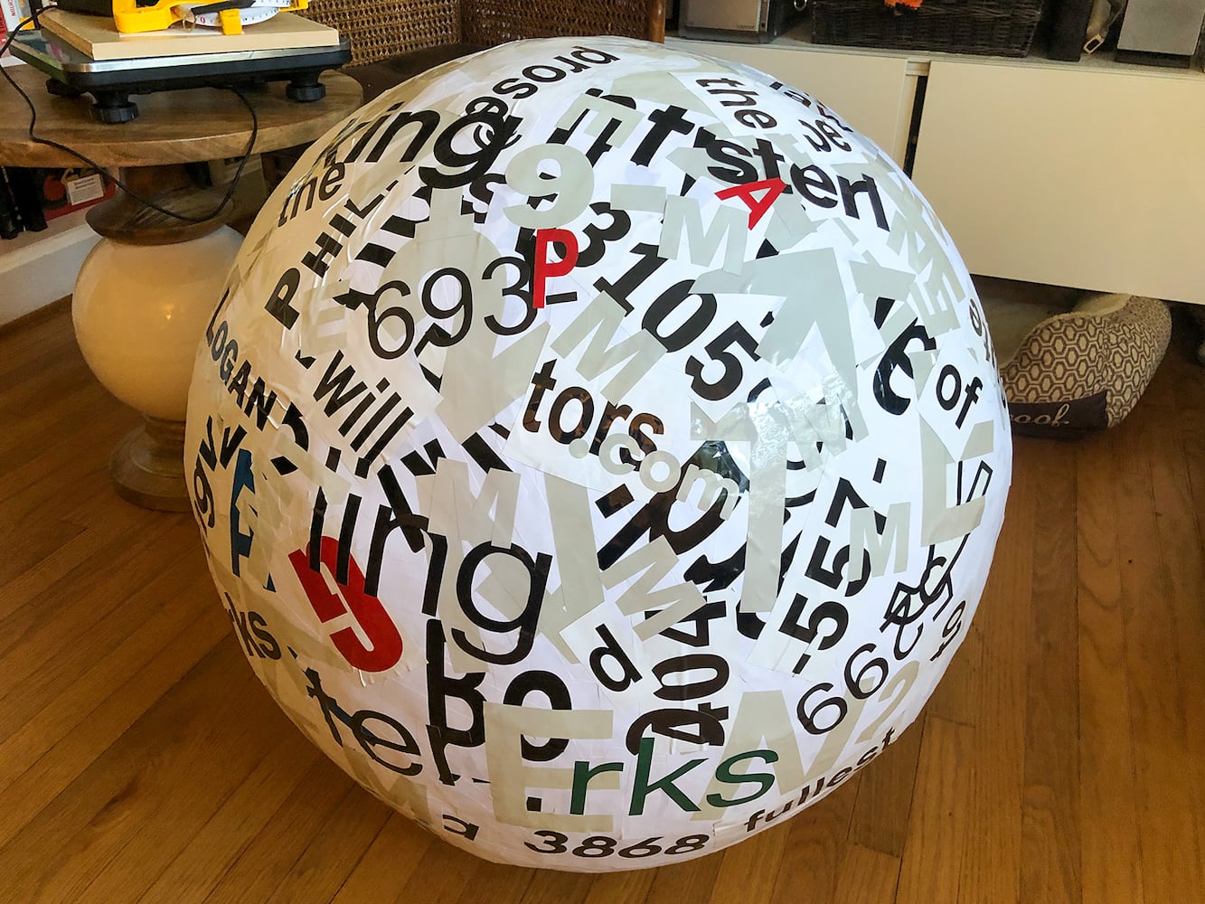 Photos: How to build the world's biggest (maybe) sticker ball