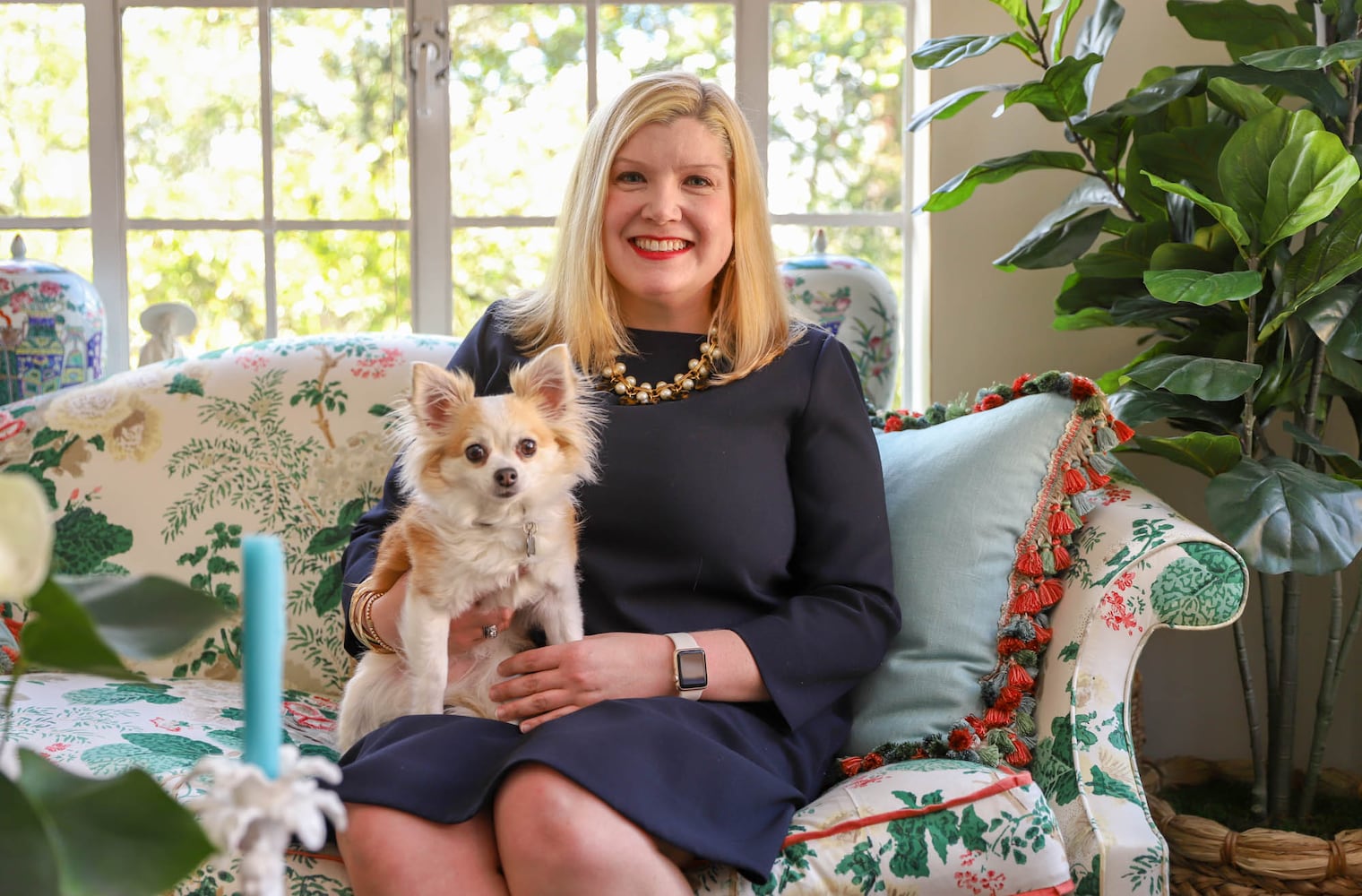 PHOTOS: Buckhead owner decorates her Colonial Revival condo with a geometrical twist