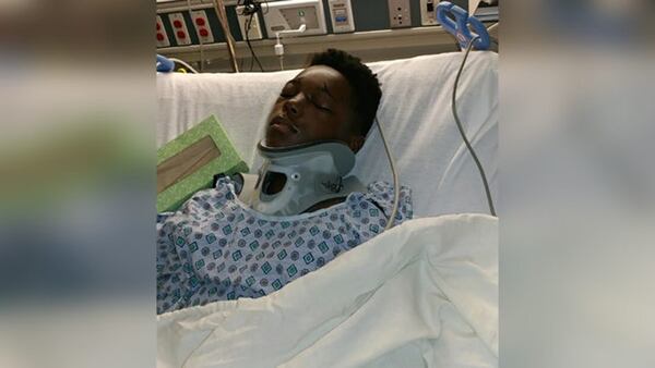 Meadowcreek High School student Mesiah Allen survived a one-car crash that killed three of his friends. (Credit: Channel 2 Action News)