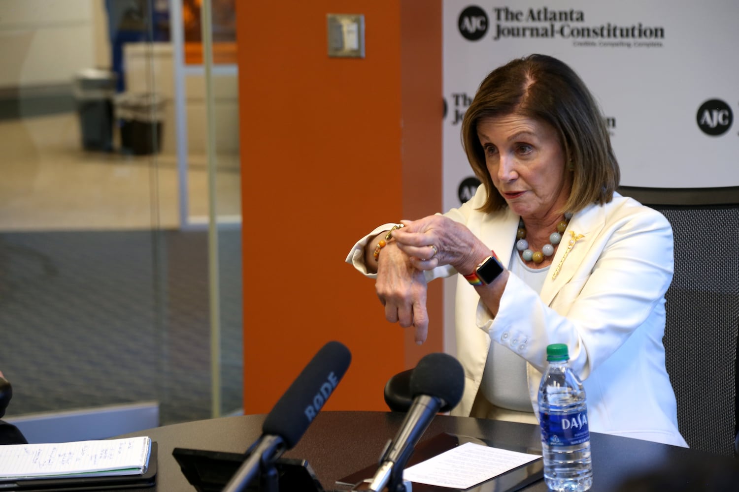 Nancy Pelosi visits the AJC