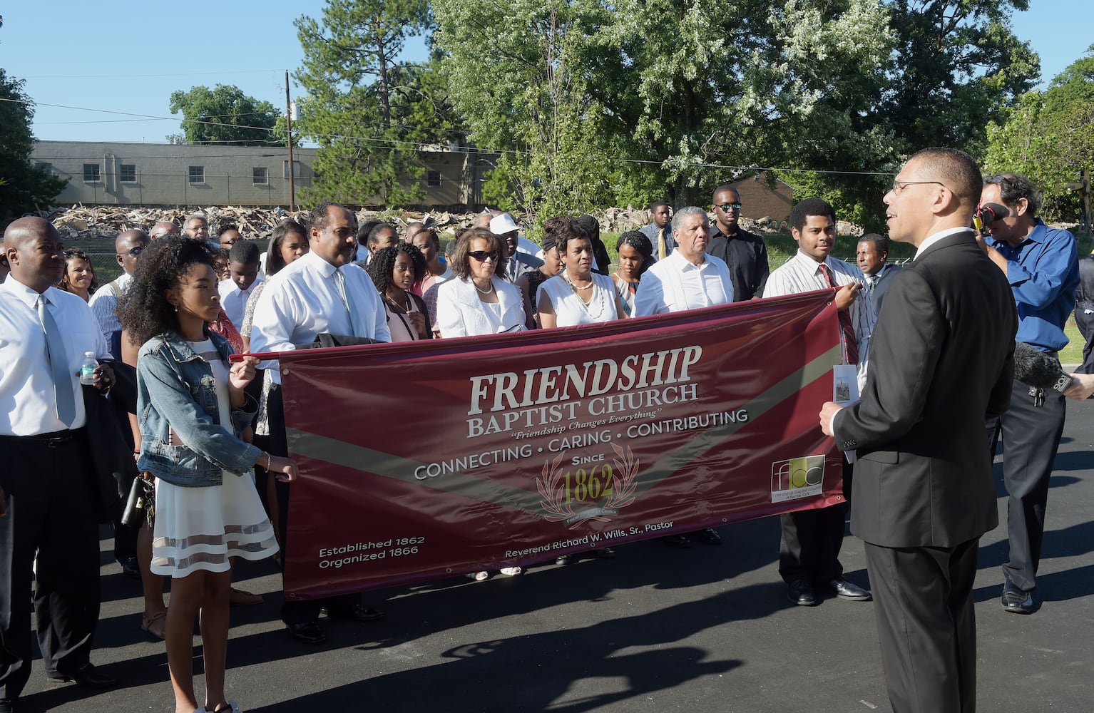 Friendship Baptist Church holds first service in new space