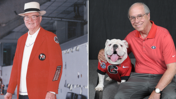 Georgia announced that it's new press box would be named after legendary figures Dan Magill (left) and Claude Felton (right) (UGAAA)