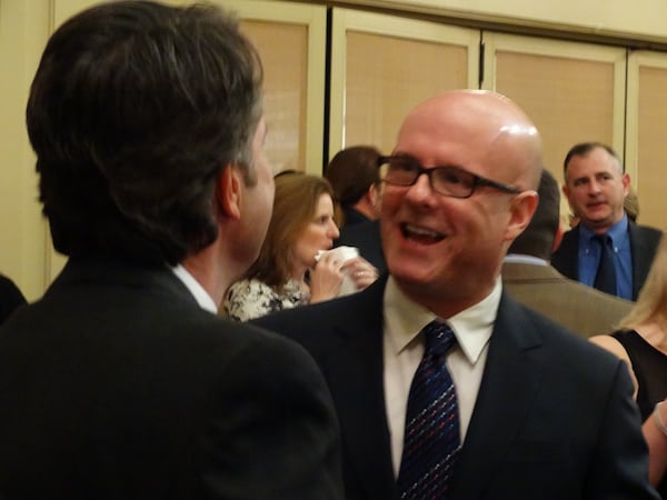 Larry Wachs at Steve Rickman's wedding earlier this year. CREDIT: Rodney Ho/rho@ajc.com