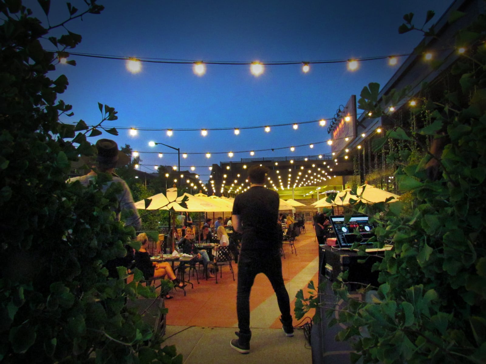 Friday and Saturday nights in spring bring live music and drink specials to City Winery's expansive patio.