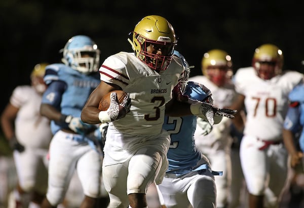  Brookwood running back Dante Black. (Jason Getz/For the AJC)