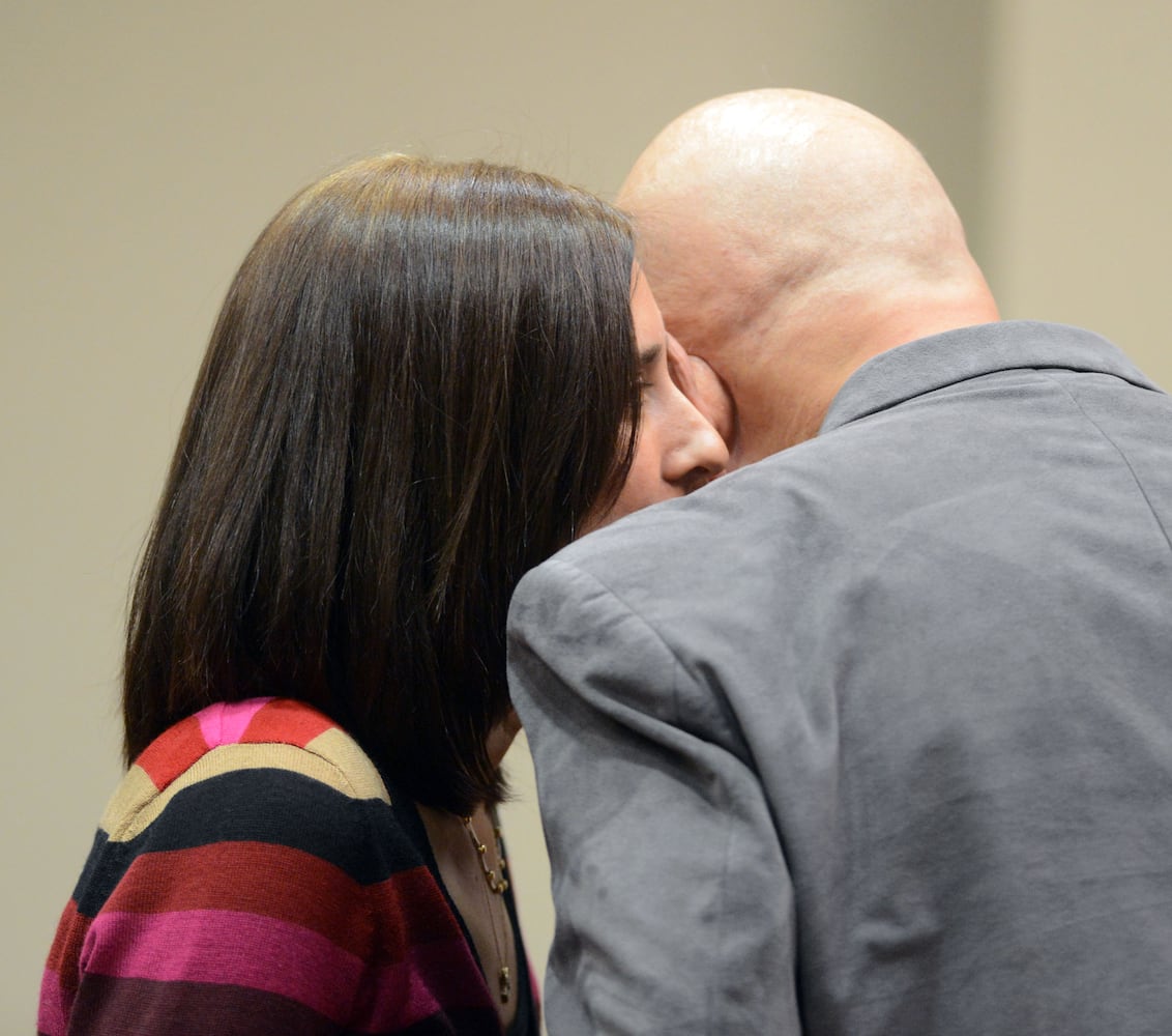 Dunwoody widow appears at a motions hearing before Dekalb County Superior Judge Gregory A. Adams on Feb. 21, 2013.