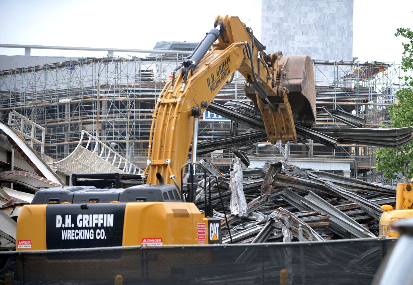 Parking deck razed to become protest area near Capitol