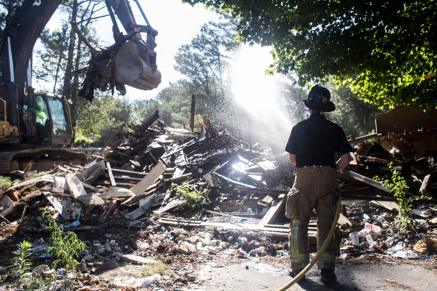 Photos: DeKalb begins tearing down squalid Brannon Hill Condominiums