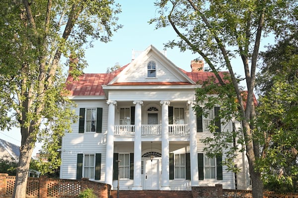 The Cline Mansion, pictured here, was the home of Flannery O'Conner in Milledgeville when she was in high school. She lived there with her mother and three aunts. The home was bequeathed to Georgia College & State University last summer. Inside, 39 original artworks by Flannery that have never been seen publicly were found.