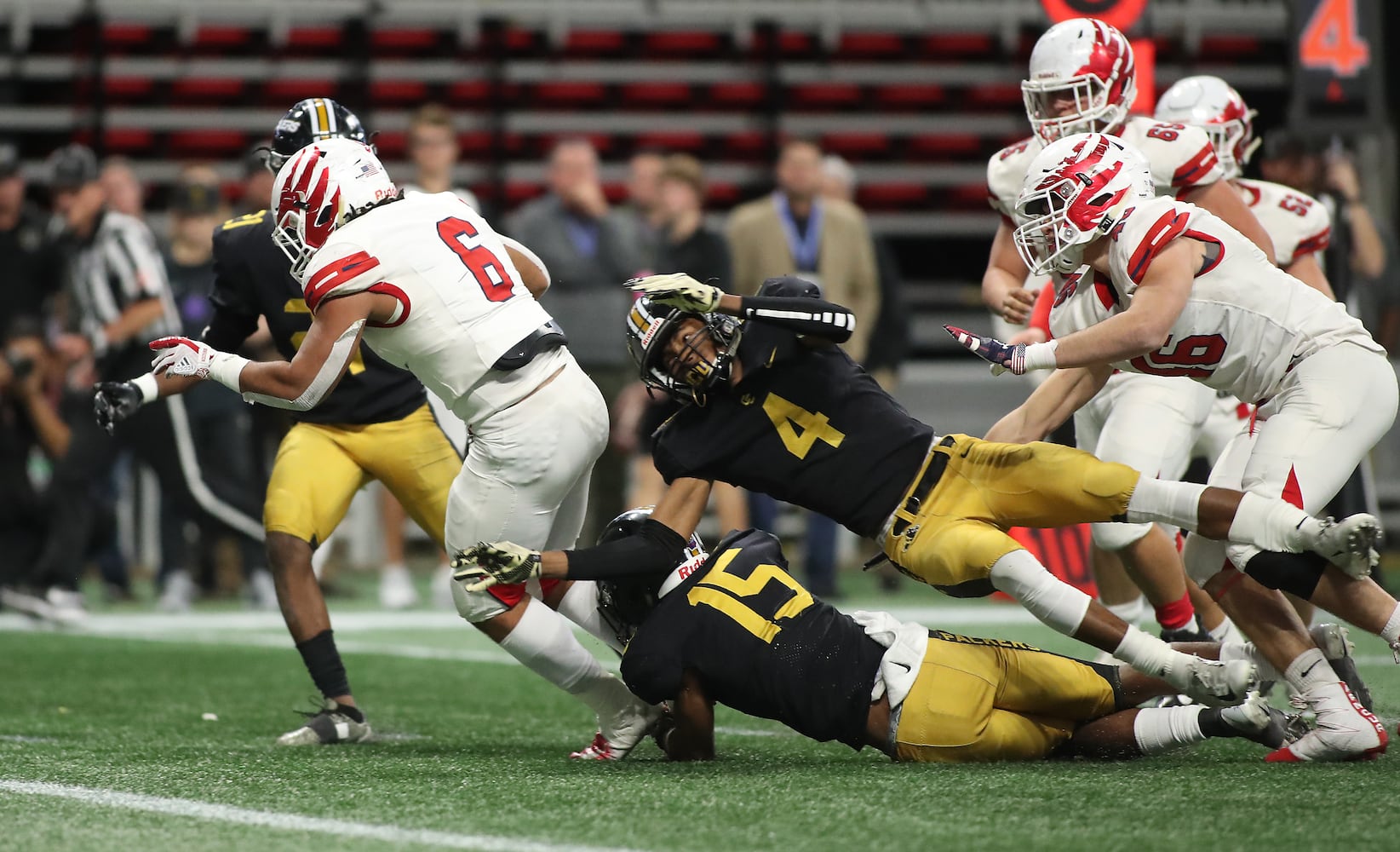 Photos: Day 2 of HS state title games at Mercedes-Benz Stadium