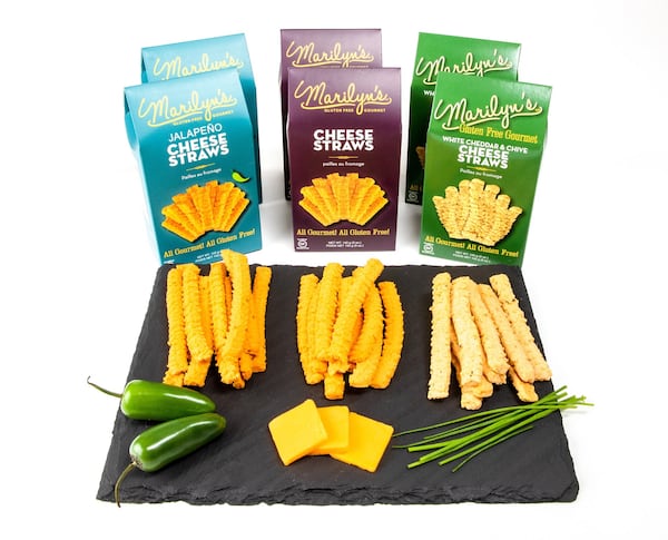 Cheese straws, available in three flavors, are one of the company’s biggest sellers. CONTRIBUTED BY JEFF FRANKEL/KISSED WITH LIGHT PHOTOGRAPHY