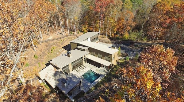 This modern estate at 4056 Hog Mountain Road in Hoschton is listed for $2.195 million. (Photos via zillow.com)