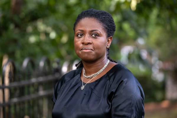 Crystal Robinson, a former instructor at Athens Technical College, stands for a portrait in Athens, Wednesday, Sept. 2, 2020. Alyssa Pointer / Alyssa.Pointer@ajc.com