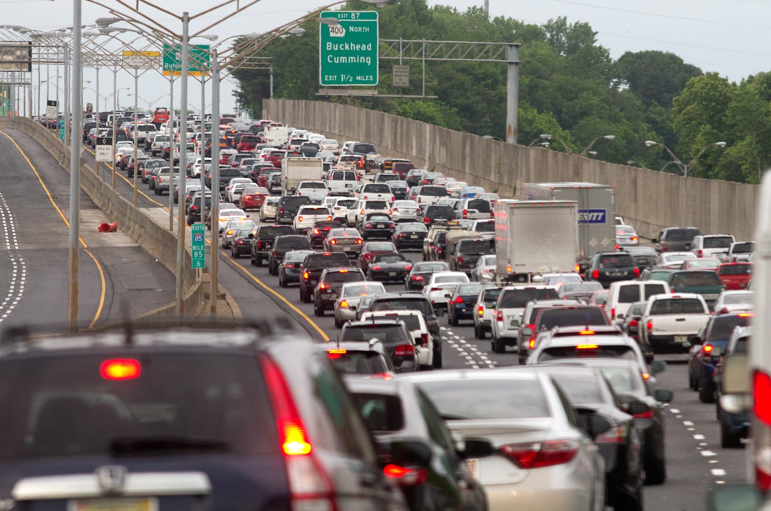 I-85 northbound lanes reopen