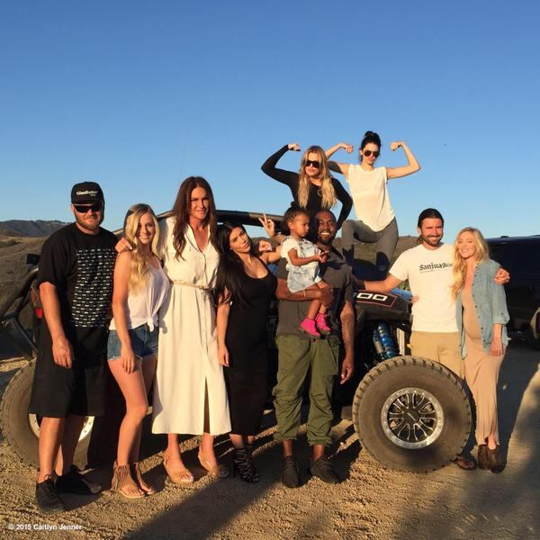 Caitlyn Jenner posted this photo with the message: "Great day yesterday for Father's Day. We had so much fun off-roading. So much love and support! Love my family!"