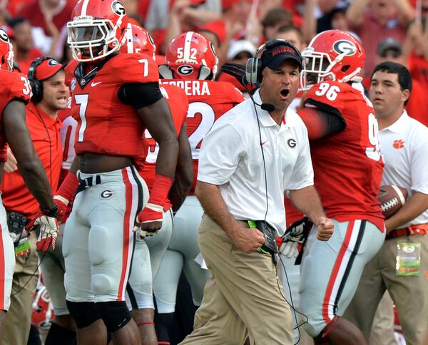 Georgia defensive coordinator Jeremy Pruitt.