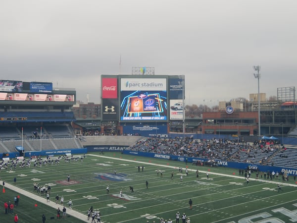 The 2022 GHSA Class 2A football championship between the Fitzgerald Purple Hurricane and Thomson Bulldogs was played Friday, Dec. 9, 2022 at Georgia State University's Center Parc Stadium.