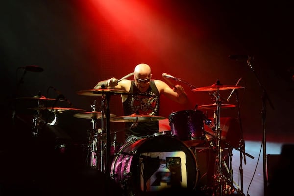 Drummer/percussionist Kenny Aronoff has played drums for rock musicians like John Mellencamp, John Fogerty, Bob Dylan, Jon Bon Jovi and Meat Loaf. Courtesy of Lou Countryman